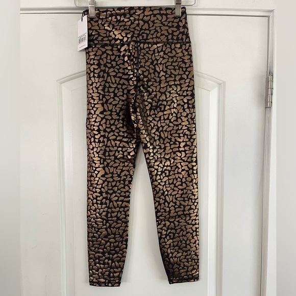 IVL Collective Gold Foil Animal Print Legging - 4 - Picture 4 of 4